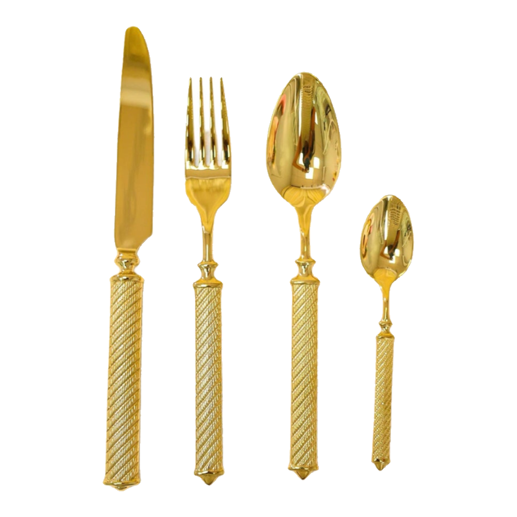 Maison Couture - Set Dao Muỗng Nĩa  4 Món H Class Soleil Pillar Monolith Prestige Dinner Cutlery Set 4pcs