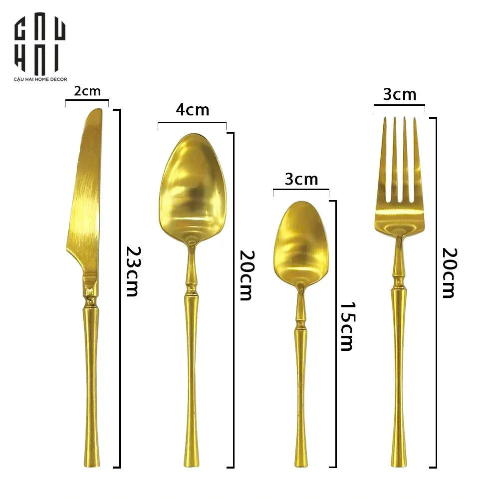 SET DAO NĨA ARTHUR 4PCS - SET CUTLERY ARTHUR 4PCS ( BLUR )-CẬU HAI HOME DECOR