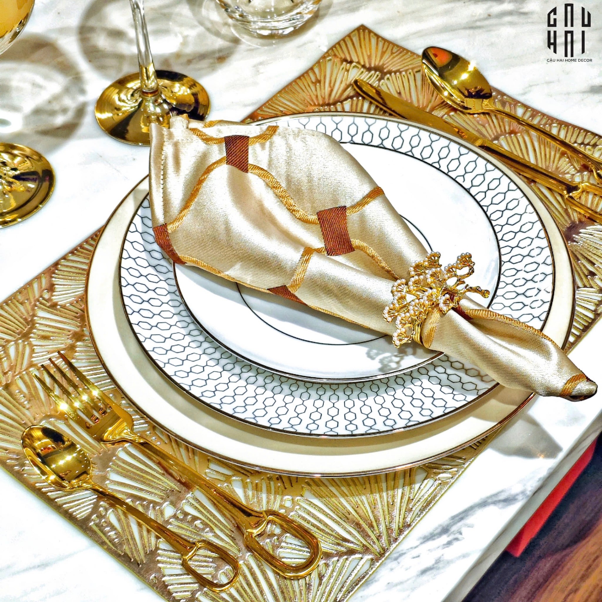 SET DAO NĨA ELITE 4PCS - CUTLERY ELITE 4PCS FULL BOX-CẬU HAI HOME DECOR