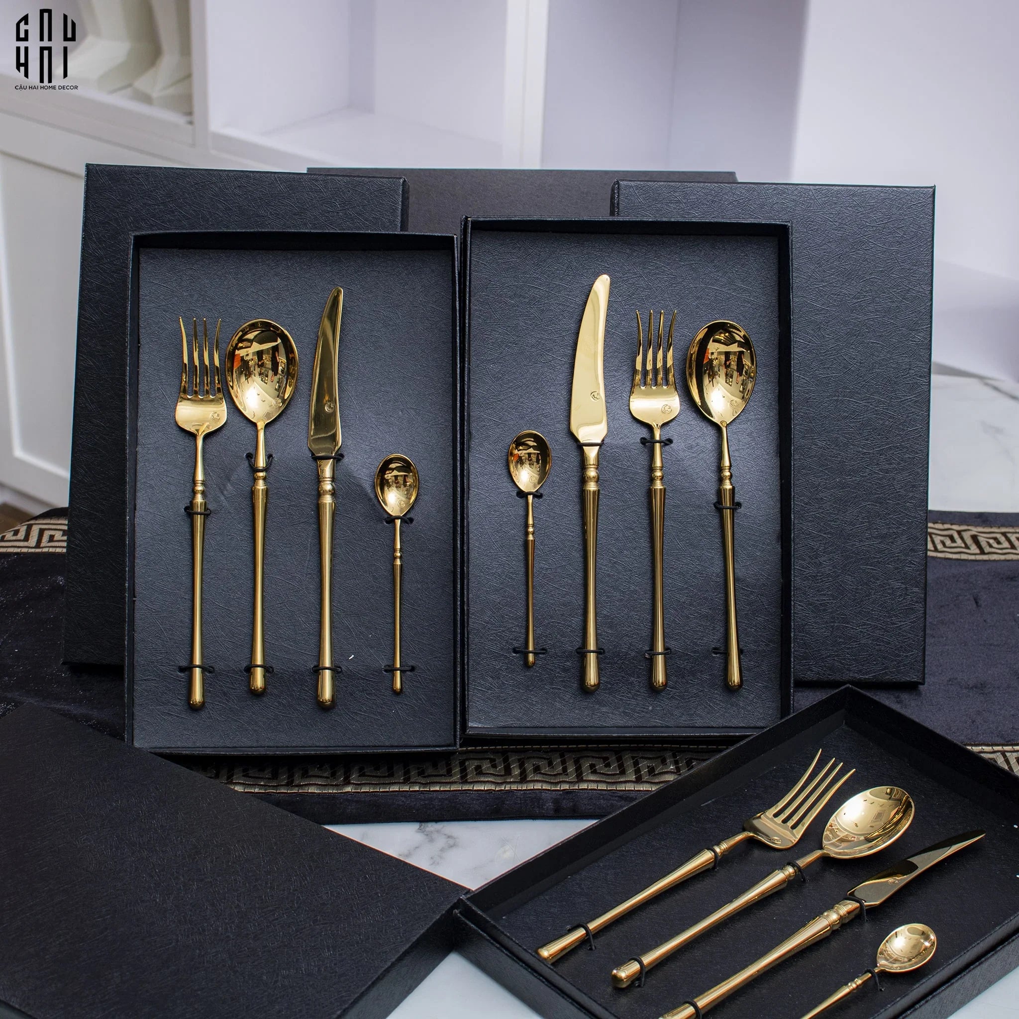 SET DAO NĨA GLAMOUR 4PCS - CUTLERY GLAMOUR 4PCS ( SHINING )-CẬU HAI HOME DECOR