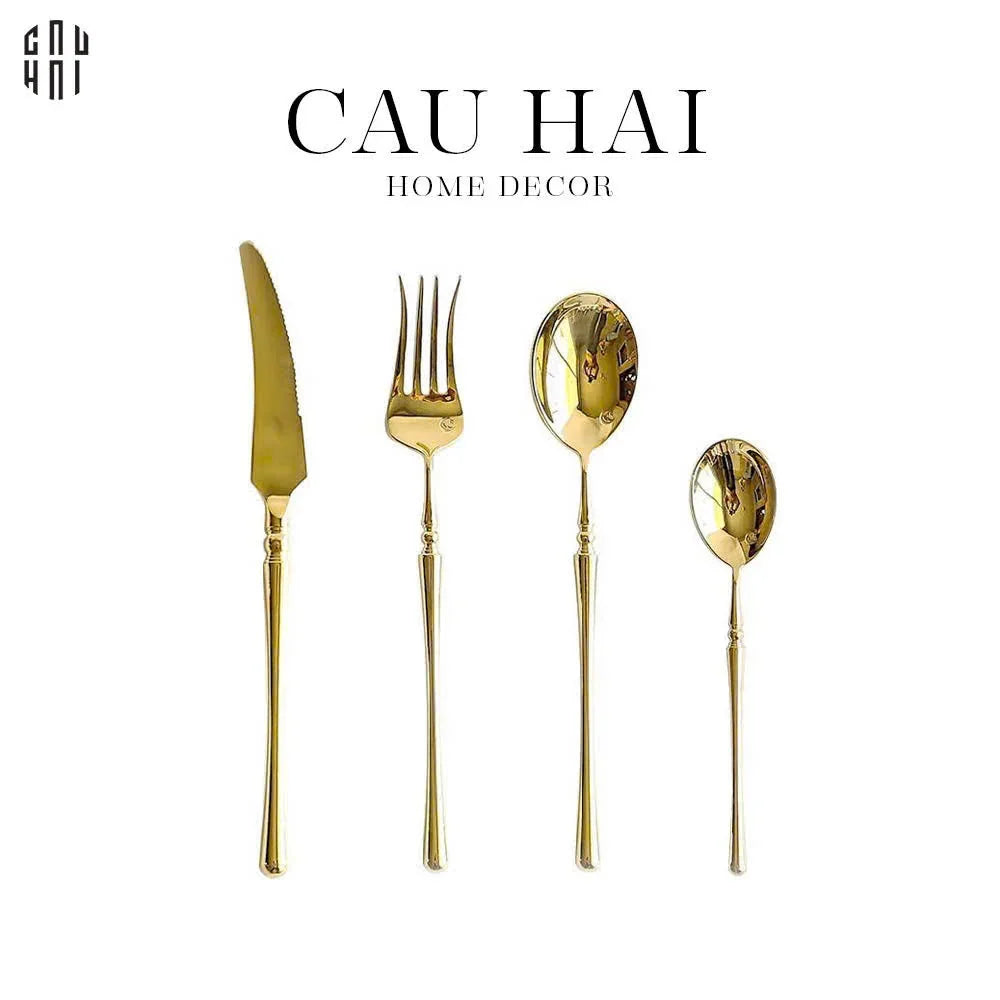 Set Dao Nĩa Glamour 4Pcs - Cutlery Glamour 4Pcs ( Shining ) - CẬU HAI HOME DECOR