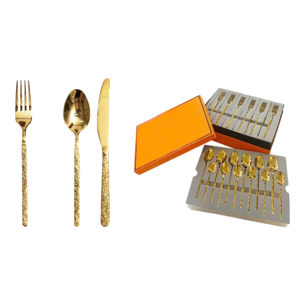 Set Dao Muỗng Nĩa 24 Món  Glorious By Herm. Golden Premium Family's Cutlery  24Pcs
