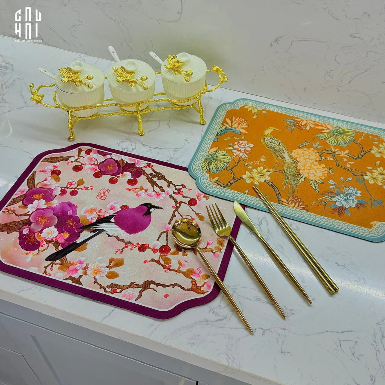 SET DAO NĨA GOLDEN 4PCS - CUTLERY GOLDEN 4PCS-CẬU HAI HOME DECOR