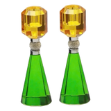Set Đế Nến Pha Lê Candle Gem Emerald & Citrine - CẬU HAI HOME DECOR