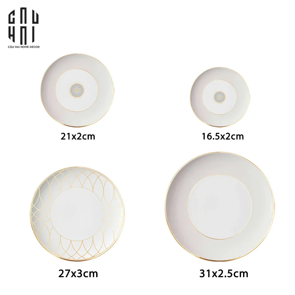 SET DINNER FIRST LADY 4PCS SS25-CẬU HAI HOME DECOR