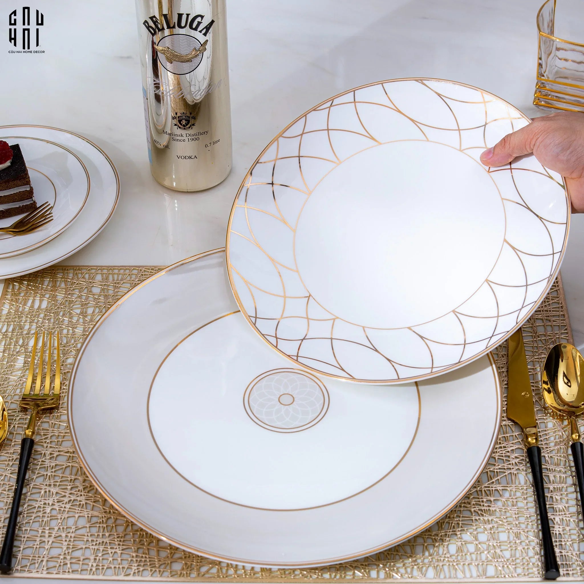 SET DINNER FIRST LADY 4PCS SS25-CẬU HAI HOME DECOR