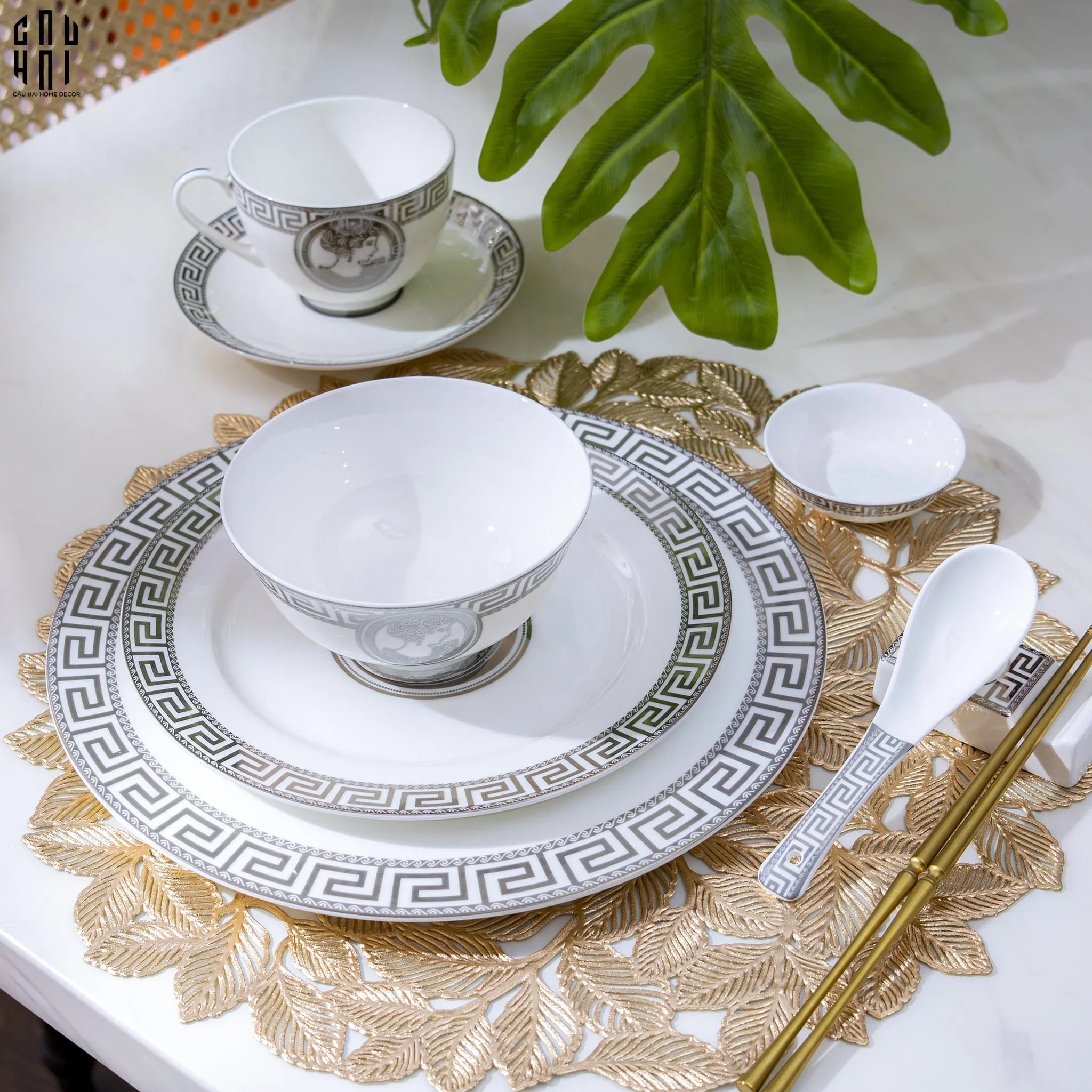 SET DINNER LADY ELEANOR 8PCS SS25-CẬU HAI HOME DECOR