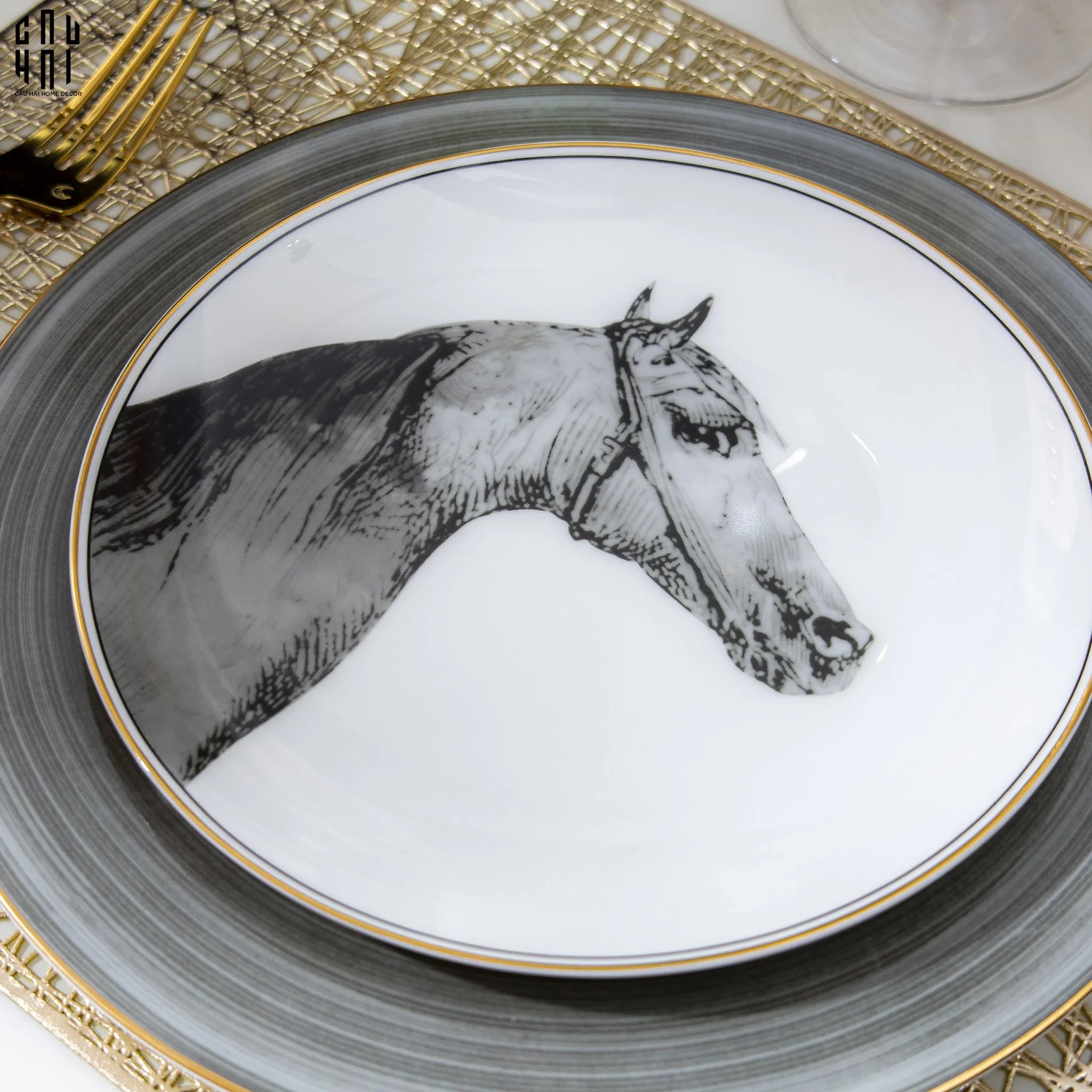 SET DINNER TROY 2PCS SS25-CẬU HAI HOME DECOR