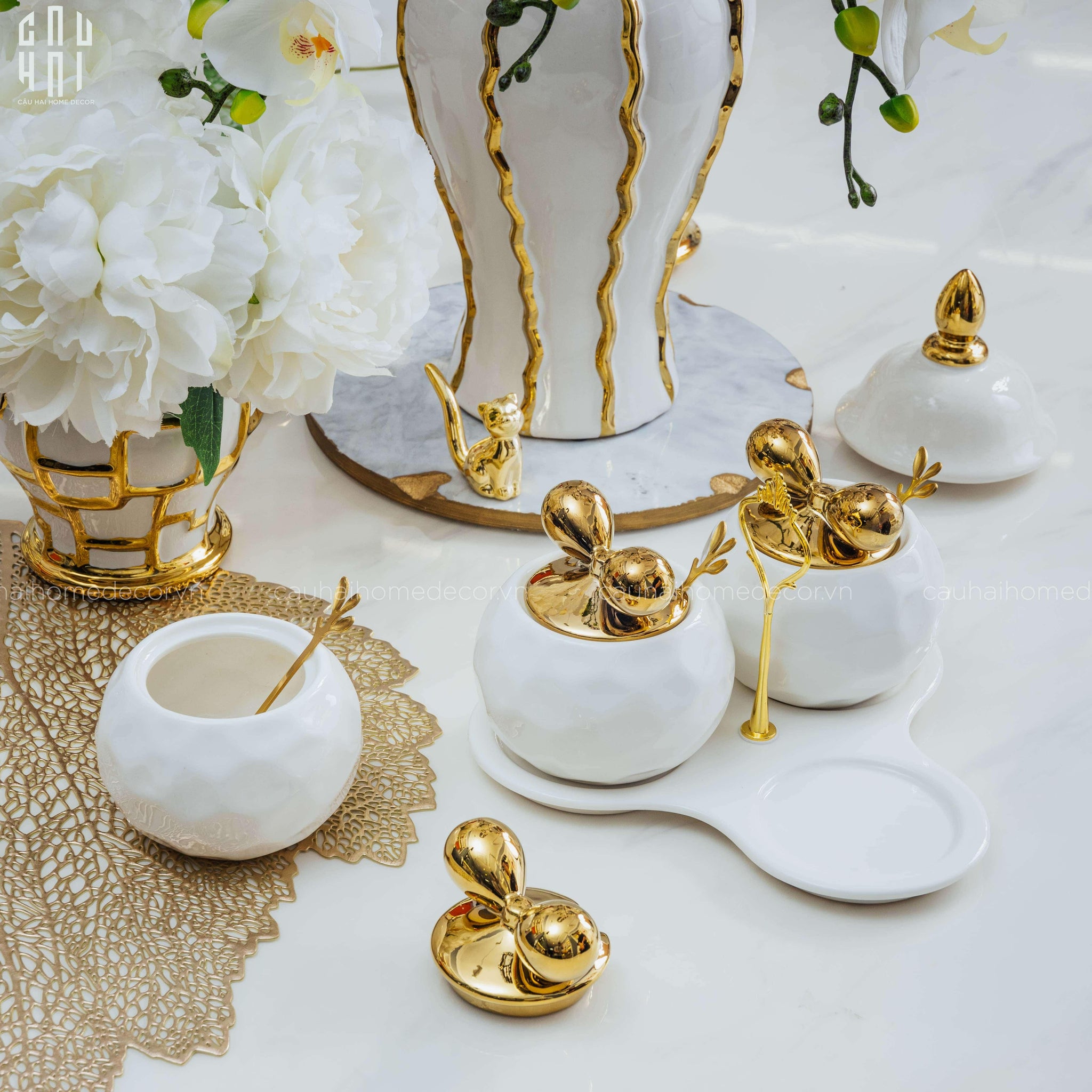 SET GIA VỊ WHITE JASMINE-CẬU HAI HOME DECOR