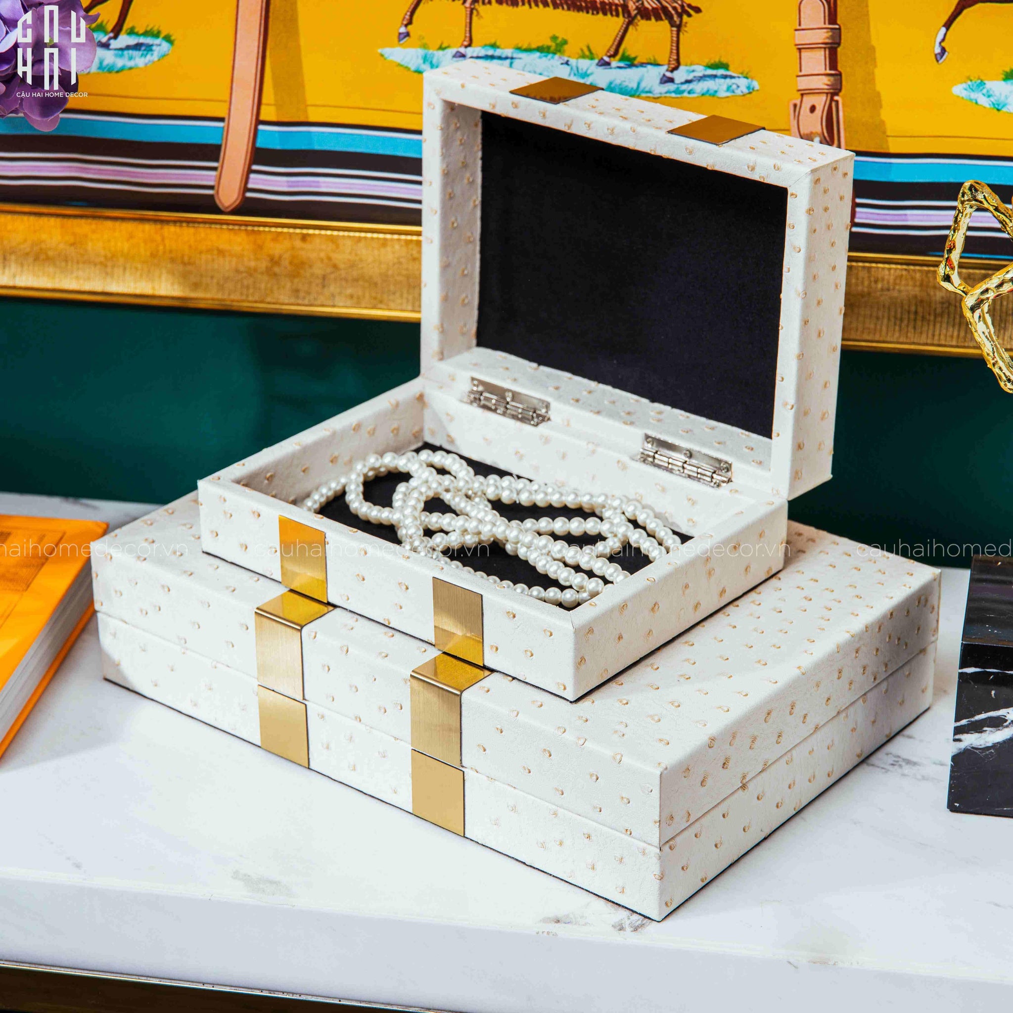SET HỘP TRANG SỨC GLORIOUS SS22-CẬU HAI HOME DECOR