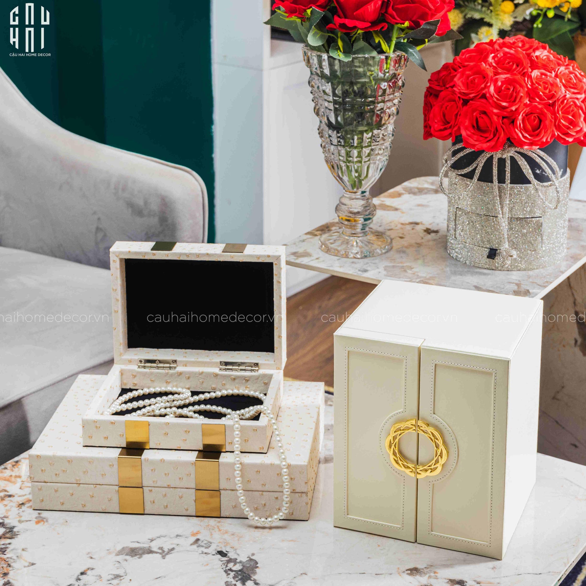 SET HỘP TRANG SỨC GLORIOUS SS22-CẬU HAI HOME DECOR