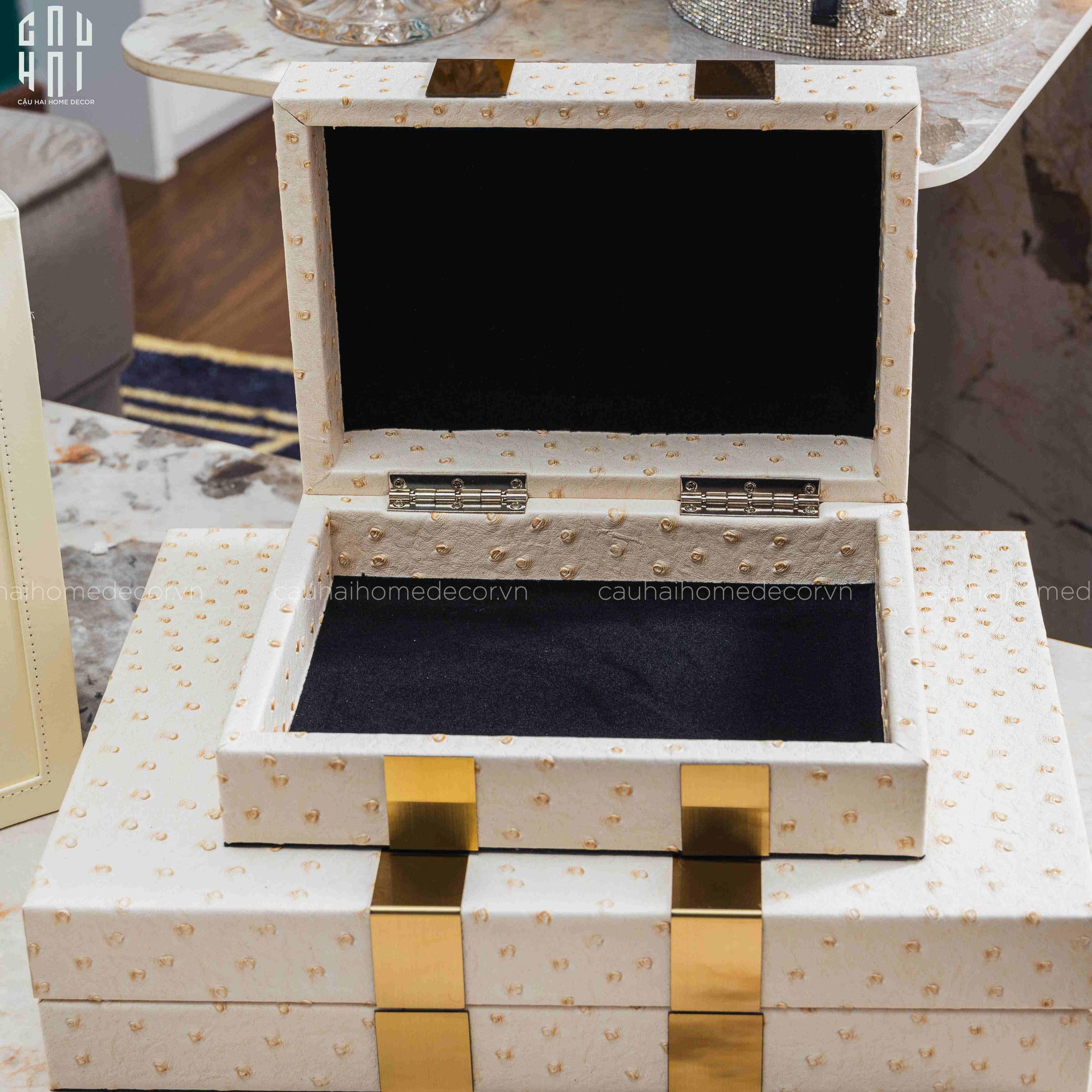 SET HỘP TRANG SỨC GLORIOUS SS22-CẬU HAI HOME DECOR