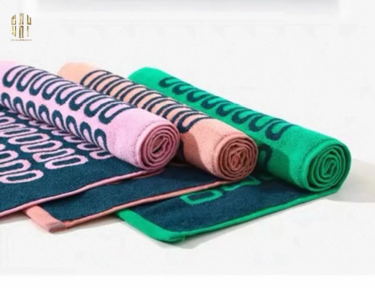 SET KHĂN TẮM 75x140 & 34x74 ZERO - ROSE NAVY BATH TOWEL-CẬU HAI HOME DECOR