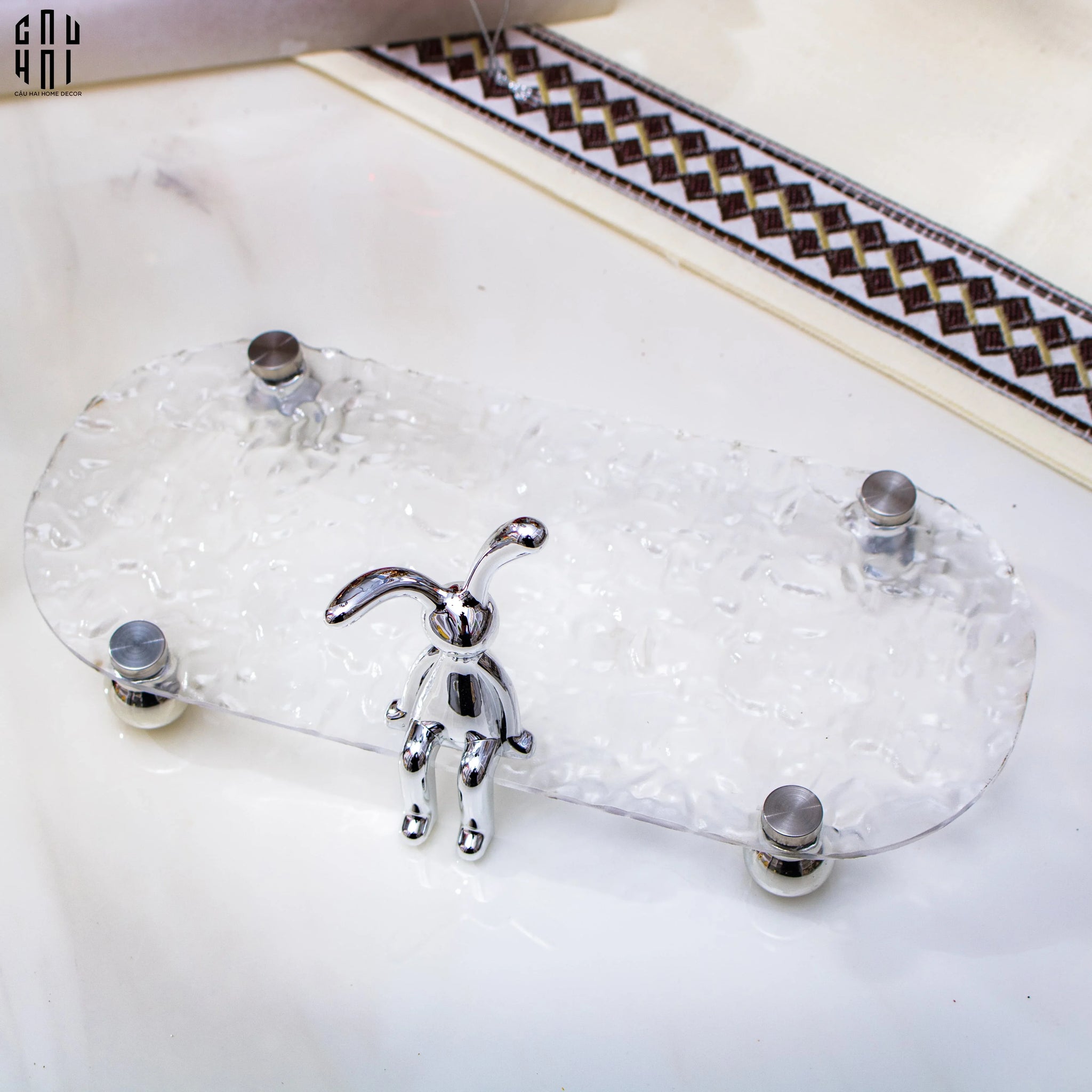 Set Khay Và 2 Ly Morning Bathroom Vanity - CẬU HAI HOME DECOR