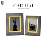 SET KHUNG ẢNH DA LEATHER TIFFANY SUPER LUXURY-CẬU HAI HOME DECOR