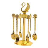 Set Muỗng  - Gold Coffee Spoon Swan Carousel 6 Cái