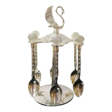 Set Muỗng - Silver Coffee Spoon Swan Carousel 6 Cái