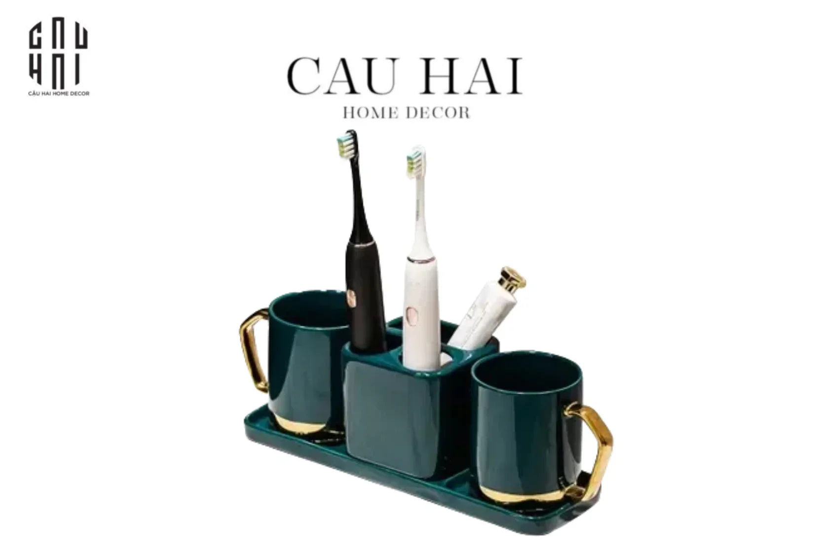 Set Nhà Tắm Emerald Premium 4Pcs Ss22 Bathroom Vanity - CẬU HAI HOME DECOR