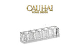 Set Nhà Tắm Pha Lê Pure Cristalleries Cannage Facetté Bathroom Vanity Sets Lọ Bàn Chải 5 Slots-PHỤ KIỆN NHÀ TẮM-CẬU HAI HOME DECOR