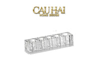 Set Nhà Tắm Pha Lê Pure Cristalleries Cannage Facetté Bathroom Vanity Sets Lọ Bàn Chải 5 Slots-PHỤ KIỆN NHÀ TẮM-CẬU HAI HOME DECOR