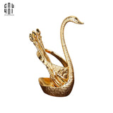 SET TEA SPOON GOLDEN SWAN-CẬU HAI HOME DECOR