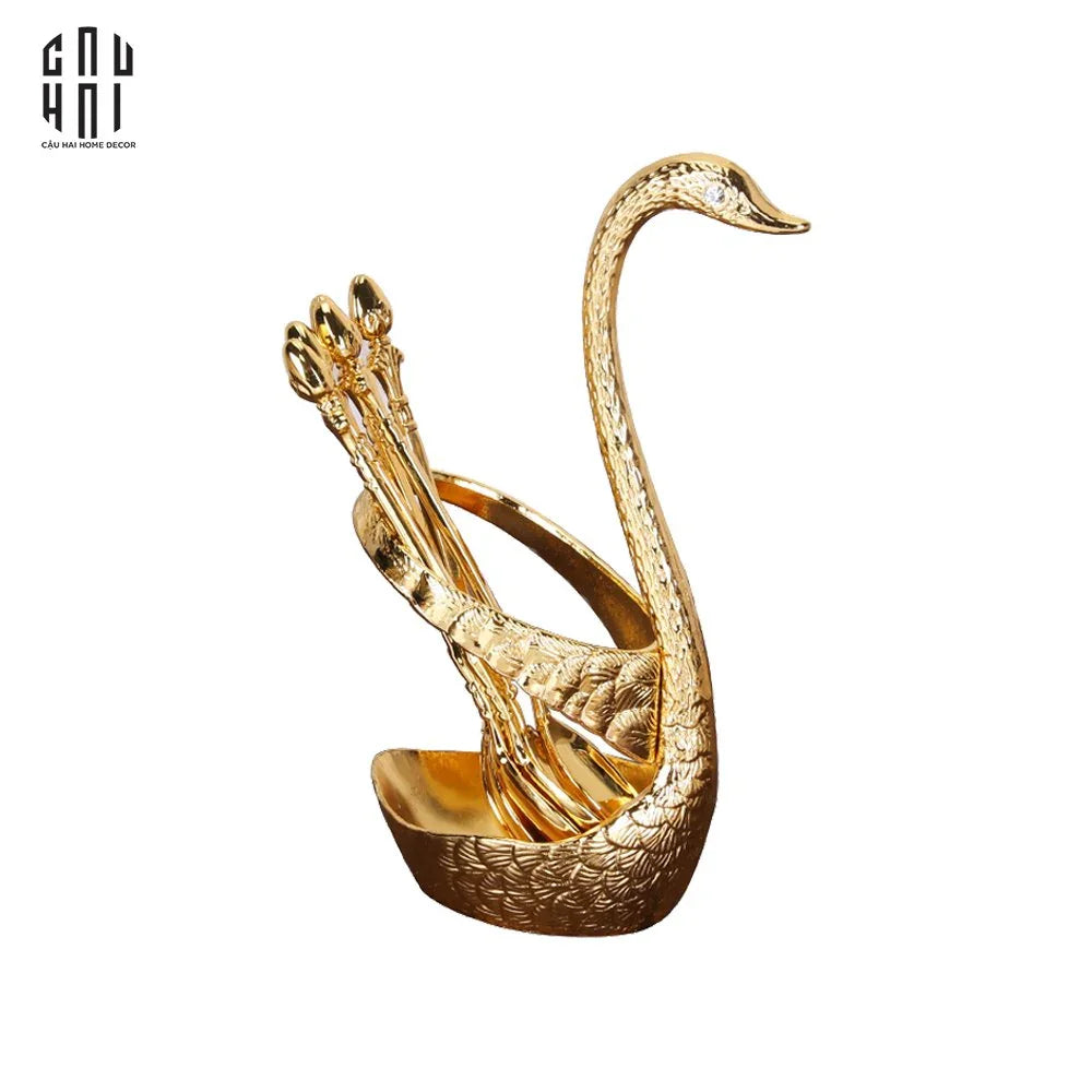set-tea-spoon-golden-swan-cau-hai-home-decor - CẬU HAI HOME DECOR