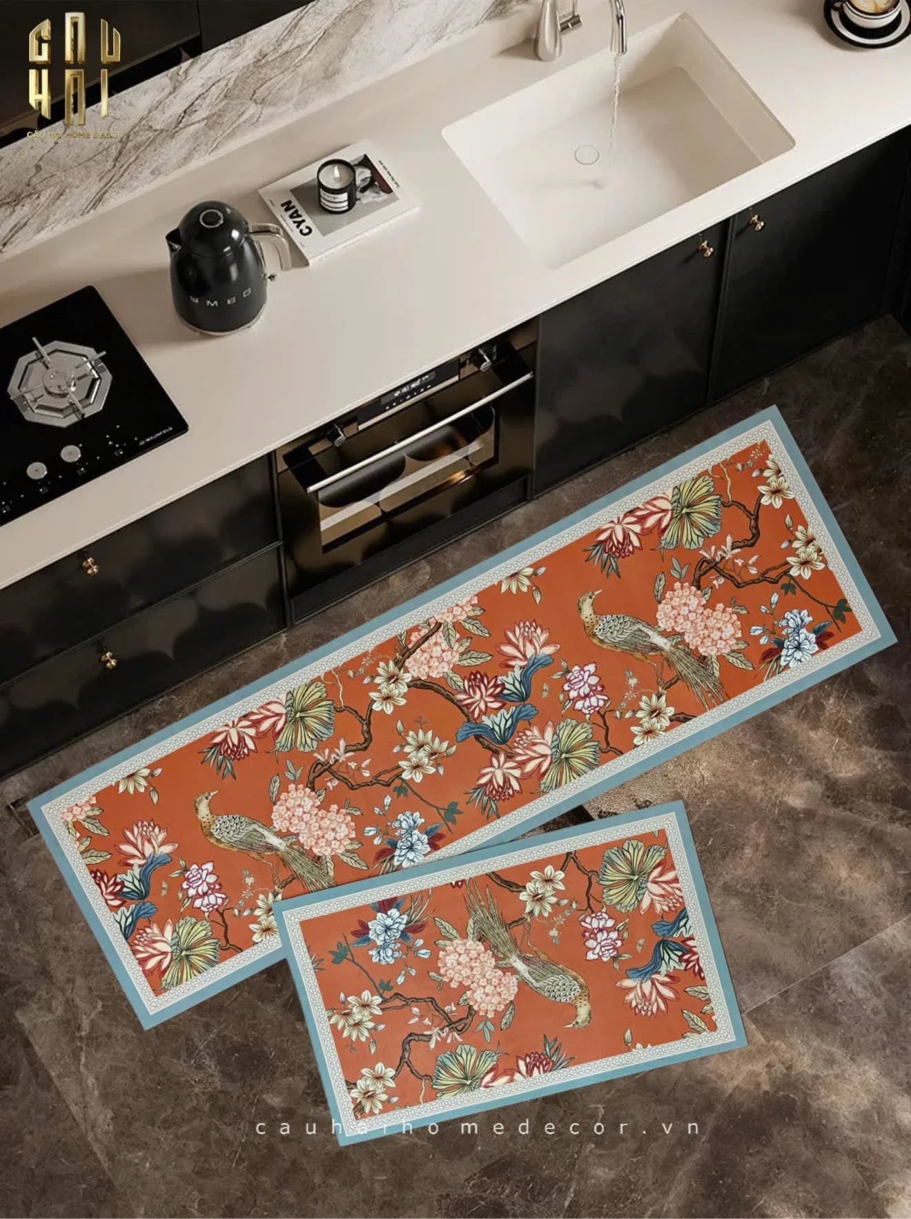 SET THẢM BẾP DA 1M5 - AMBER HORIZON-CẬU HAI HOME DECOR