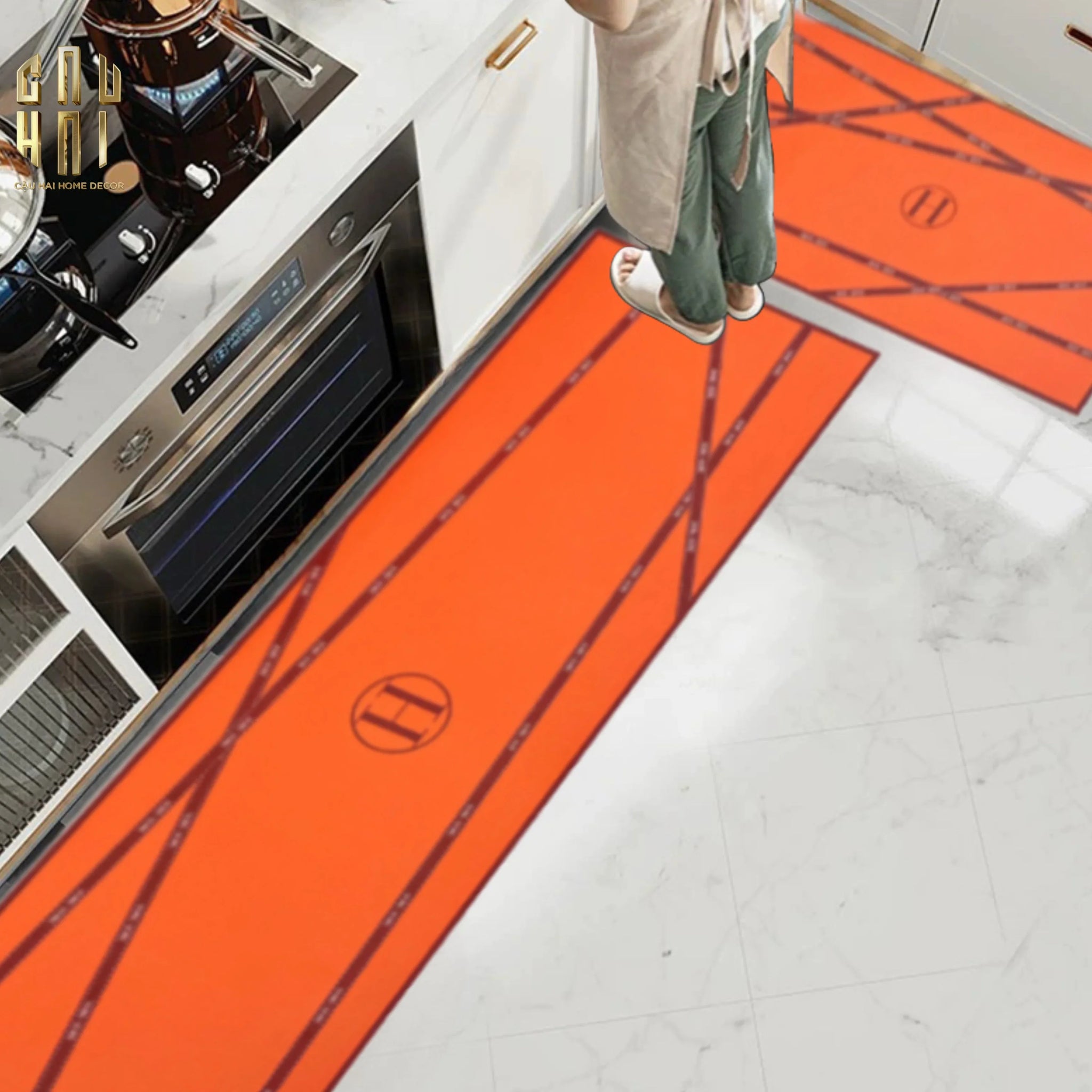 SET THẢM BẾP DA 1M5 - HAUTE RUBAN-CẬU HAI HOME DECOR