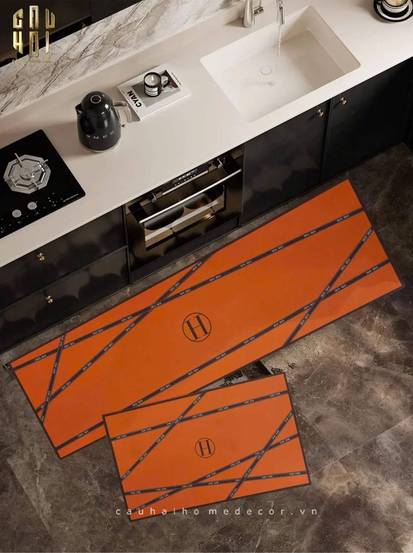 SET THẢM BẾP DA 1M5 - HAUTE RUBAN-CẬU HAI HOME DECOR