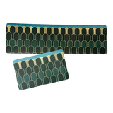Premium Leather Kitchen Mat Set - Water & Oil Repellent 45x75/150 - The Emerald Arch