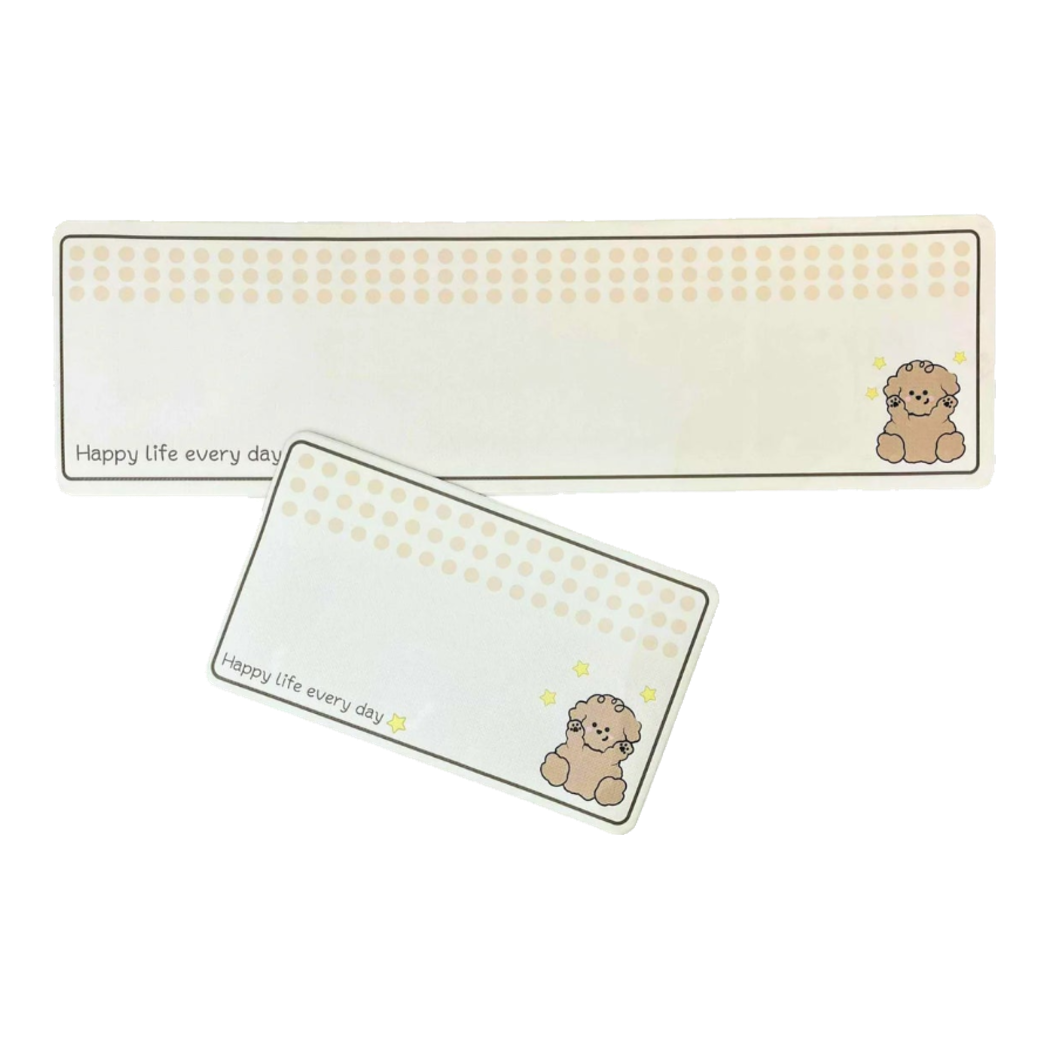 Premium Leather Kitchen Mat Set - Water & Oil Repellent 45x75/150 - Happy Puppy