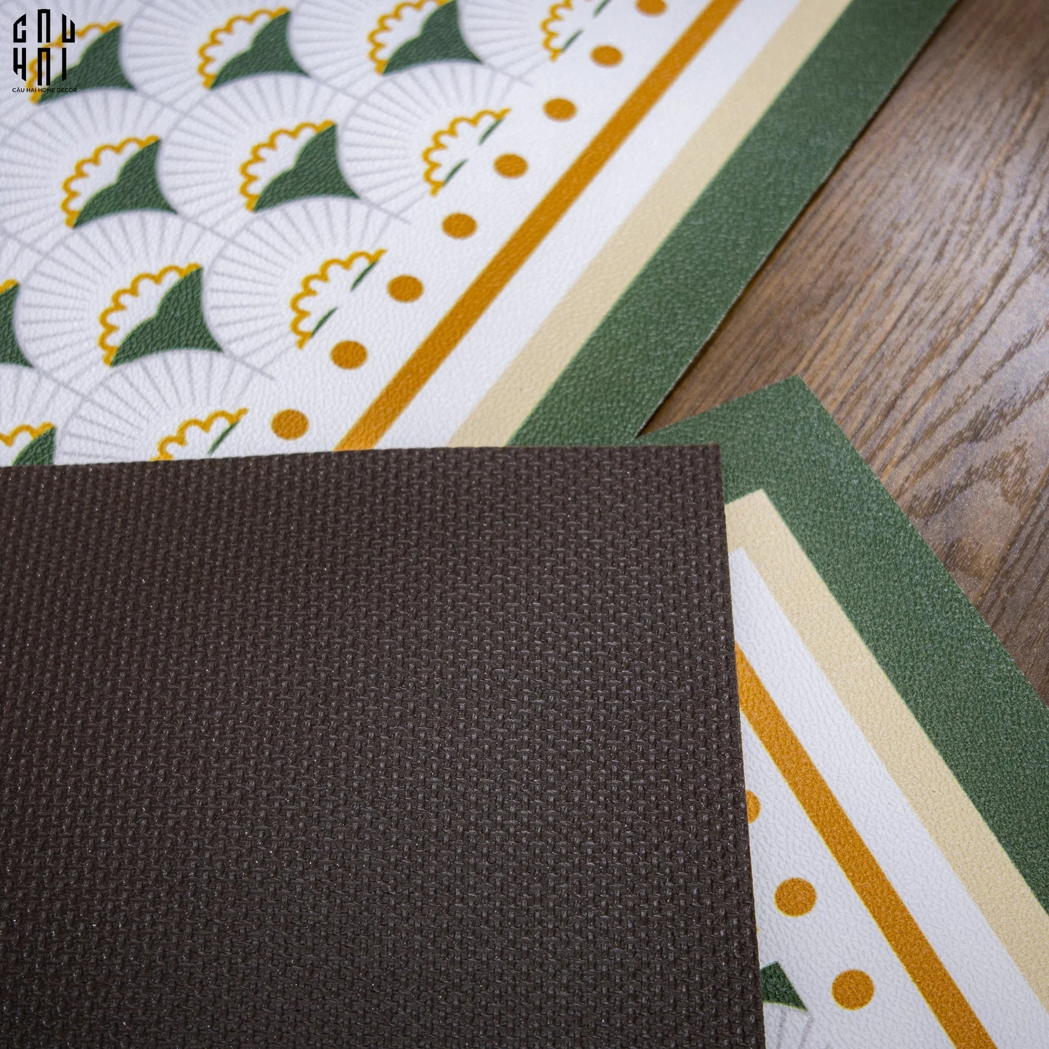 SET THẢM BẾP DA MURPHY-CẬU HAI HOME DECOR