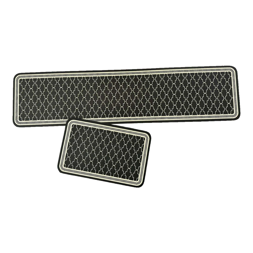 Microfiber Kitchen Mat Set 180 - Athena Trellis