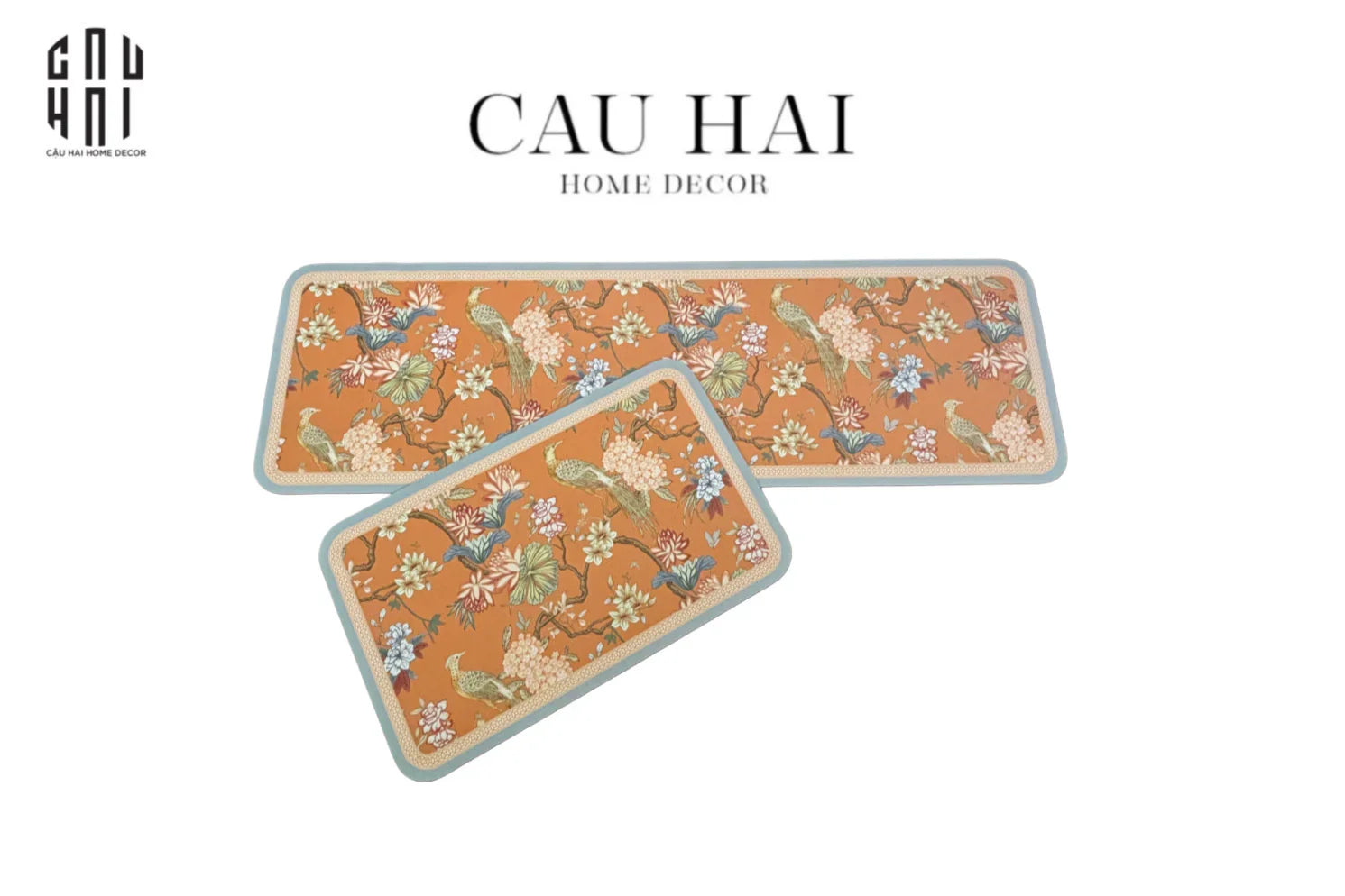 SET THẢM BẾP MICROFIBER 45x150/45x180 DYNASTY OF BIRD - PREMIUM KITCHEN MAT-CẬU HAI HOME DECOR