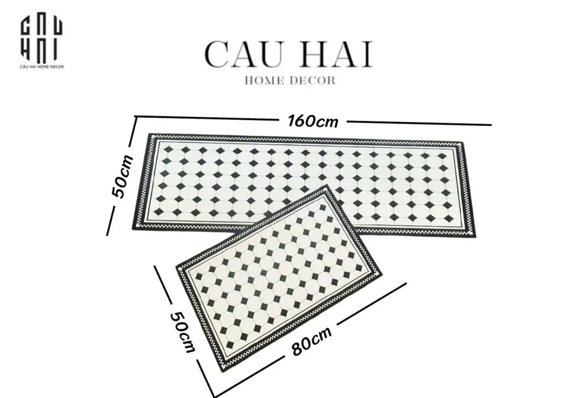Set Thảm Bếp Microfiber Alighned 1M6-THẢM BẾP-CẬU HAI HOME DECOR
