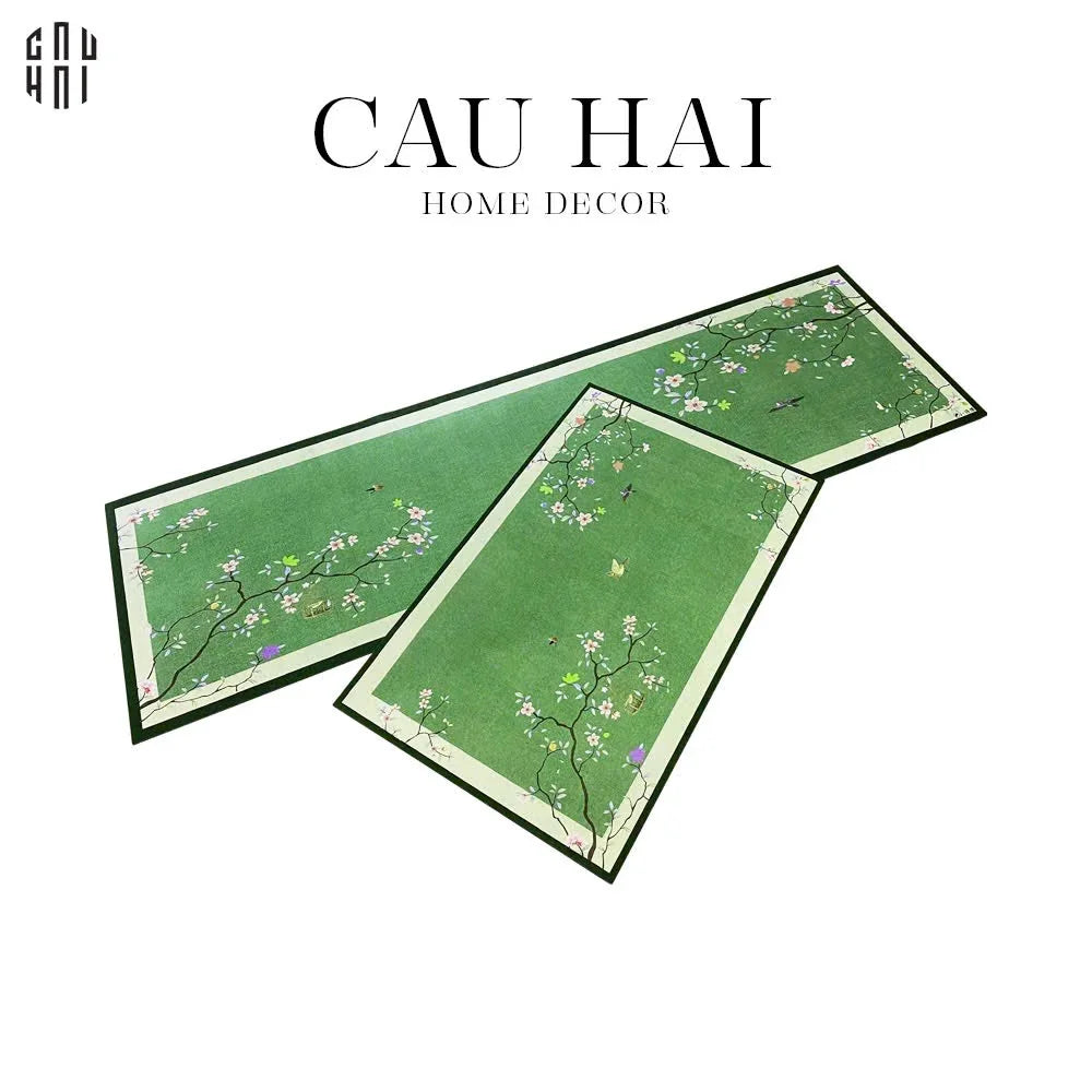 SET THẢM BẾP MICROFIBER ANGEL BIRD 1M6-CẬU HAI HOME DECOR