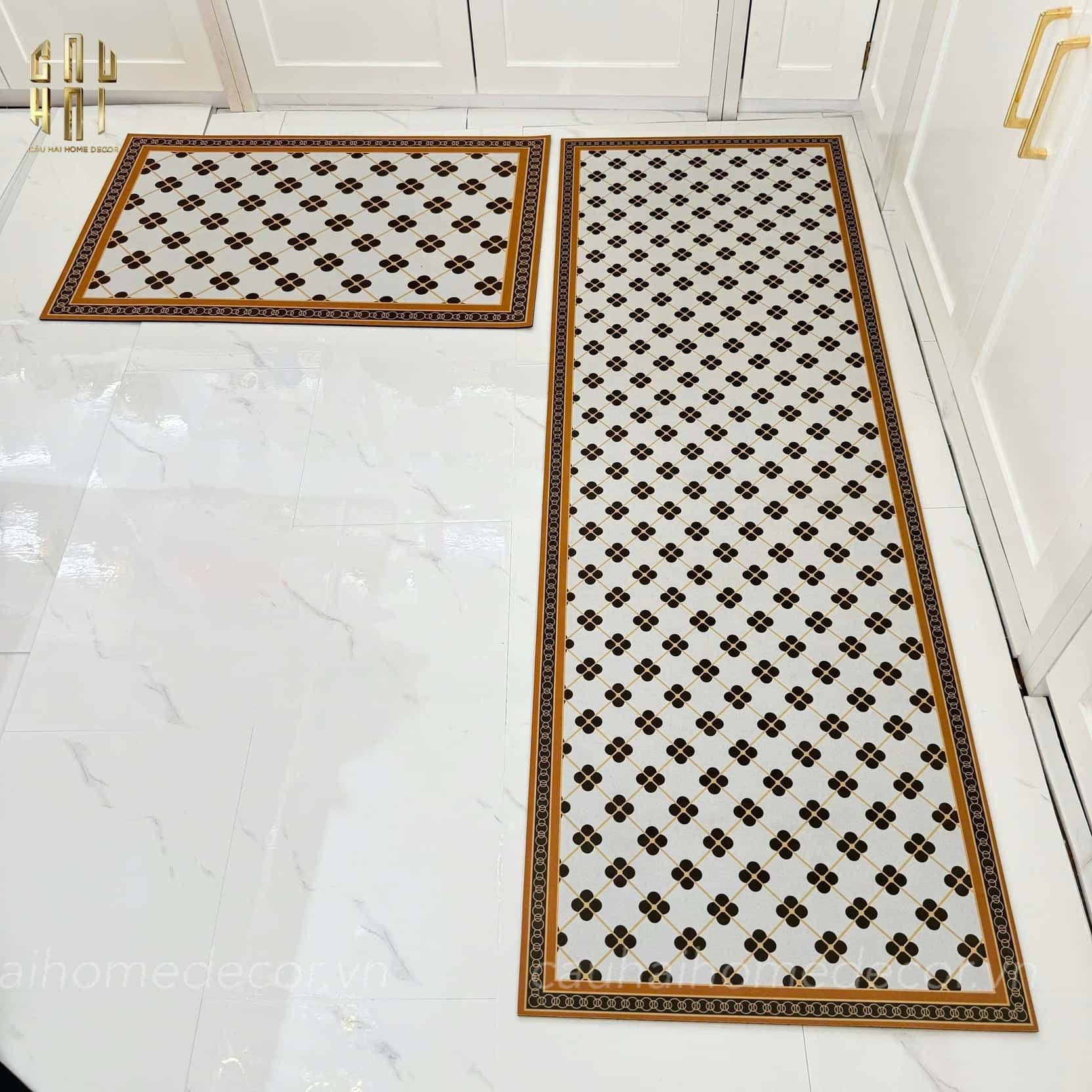 SET THẢM BẾP MICROFIBER MASON 1M5-CẬU HAI HOME DECOR