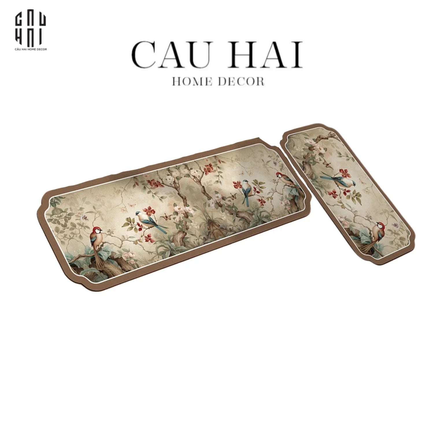 SET THẢM BẾP MICROFIBER MIRACLE BIRDS-CẬU HAI HOME DECOR