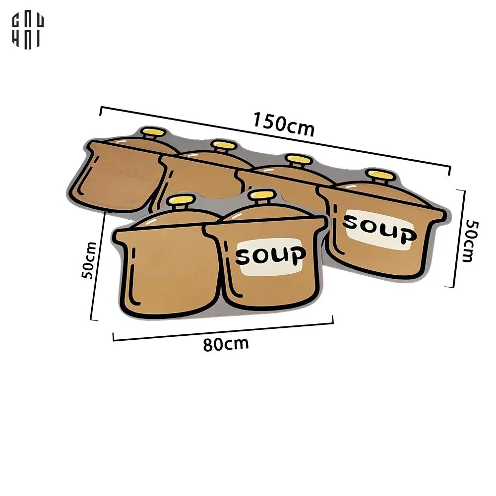 SET THẢM BẾP MICROFIBER MULTI POT 1M5-CẬU HAI HOME DECOR