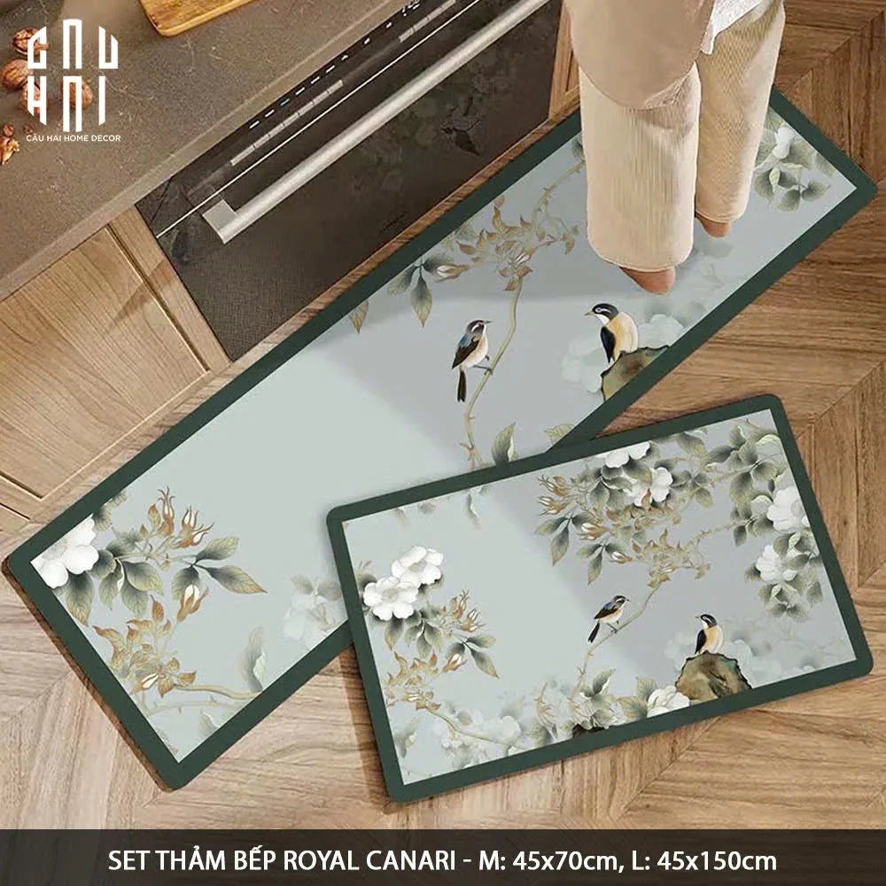 SET THẢM BẾP MICROFIBER ROYAL CANARI 1M5-CẬU HAI HOME DECOR