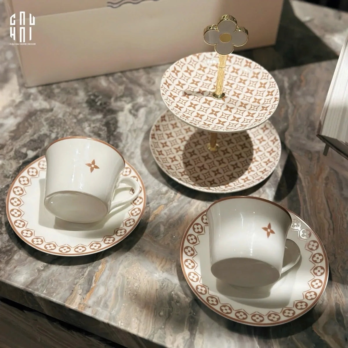 Set Trà Chiều Anh Quốc Louis.V Ss2025 - "Art De Vivre" - Full Box-SET BÌNH TRÀ-CẬU HAI HOME DECOR