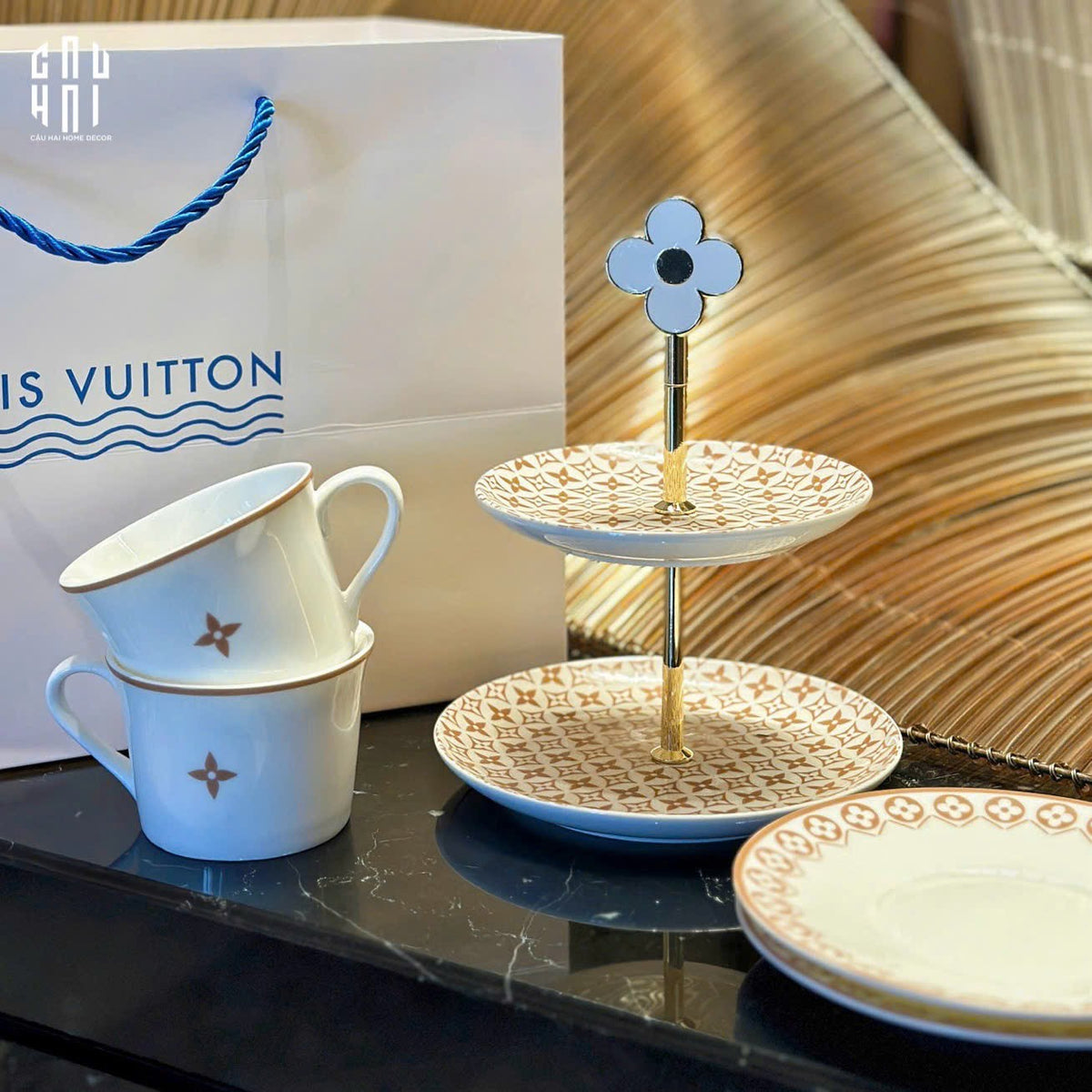 Set Trà Chiều Anh Quốc Louis.V Ss2025 - "Art De Vivre" - Full Box-SET BÌNH TRÀ-CẬU HAI HOME DECOR