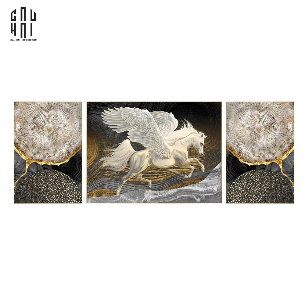 SET TRANH CANVAS CHEVAL VOLANT LUXURY-CẬU HAI HOME DECOR