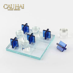 Set Tượng Bàn Cờ Pha Lê XO - Art Cristalleries Chess Board Couture Decoratives Objects 25x25-CẬU HAI HOME DECOR