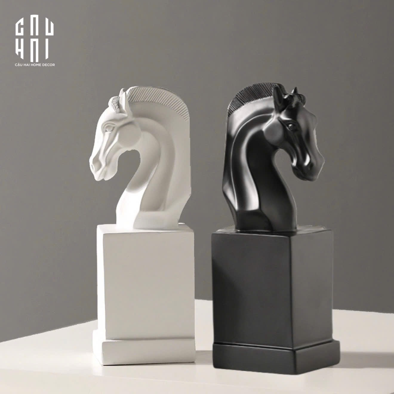 SET TƯỢNG CHẶN SÁCH RÉFLEXION CAVALLIERE-CẬU HAI HOME DECOR