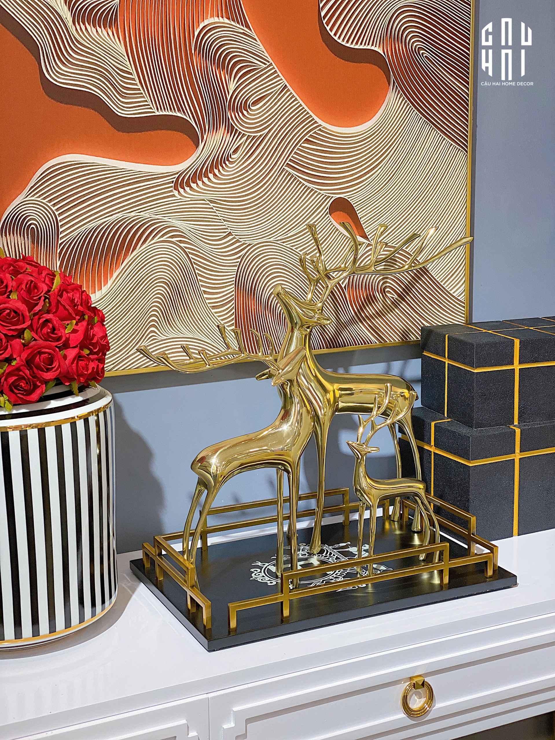 SET TƯỢNG GOLDEN ALLEY PREMIUM-CẬU HAI HOME DECOR