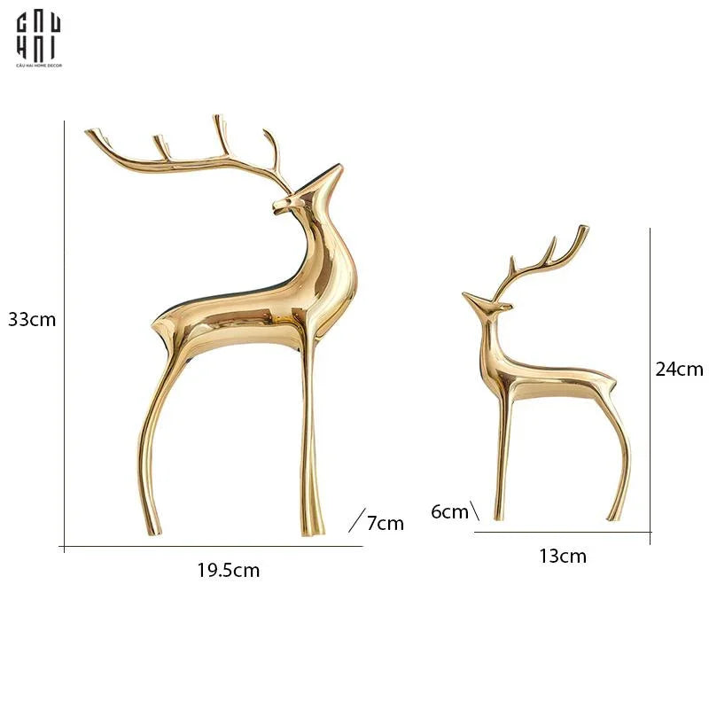 Set Tượng Golden Alley Premium-CẬU HAI HOME DECOR