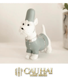 Set Tượng Lính Gác Hoàng Gia Royal Guards Puppy-CẬU HAI HOME DECOR