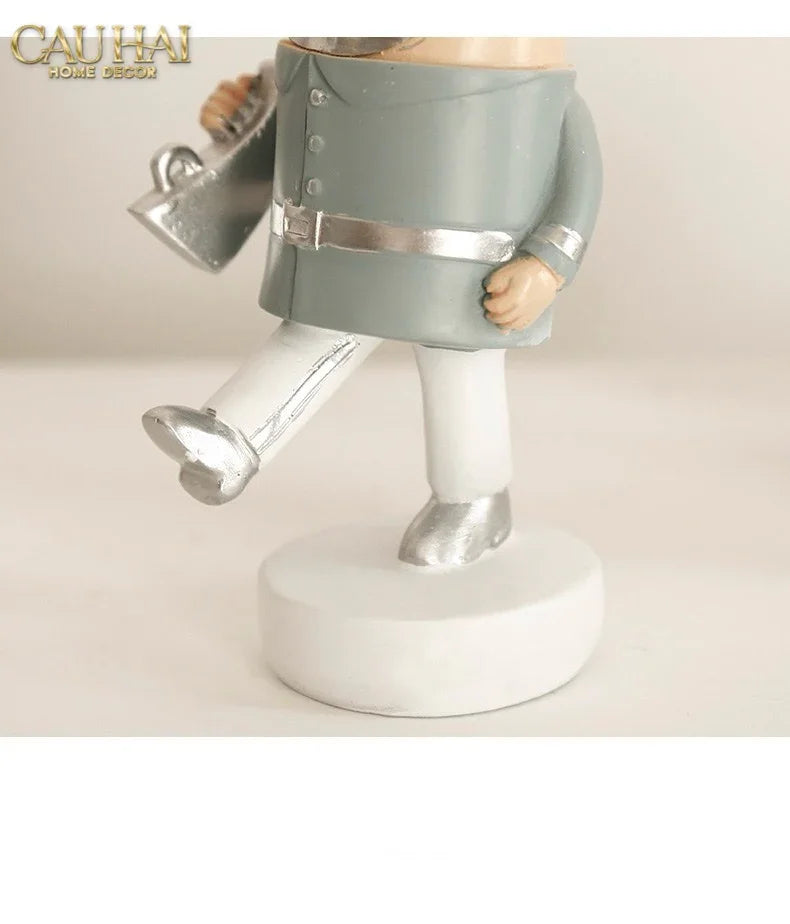 Set Tượng Lính Gác Hoàng Gia Royal Guards Puppy-CẬU HAI HOME DECOR