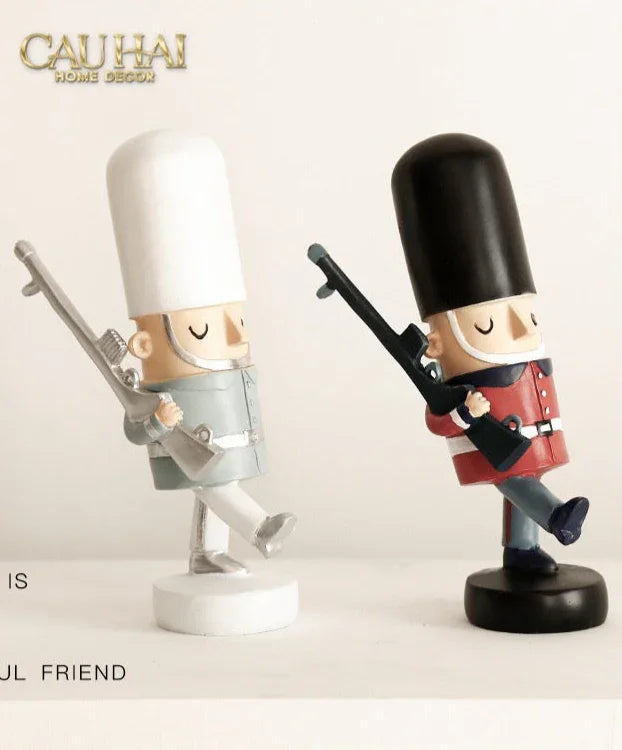 Set Tượng Lính Gác Hoàng Gia Royal Guards Puppy-CẬU HAI HOME DECOR